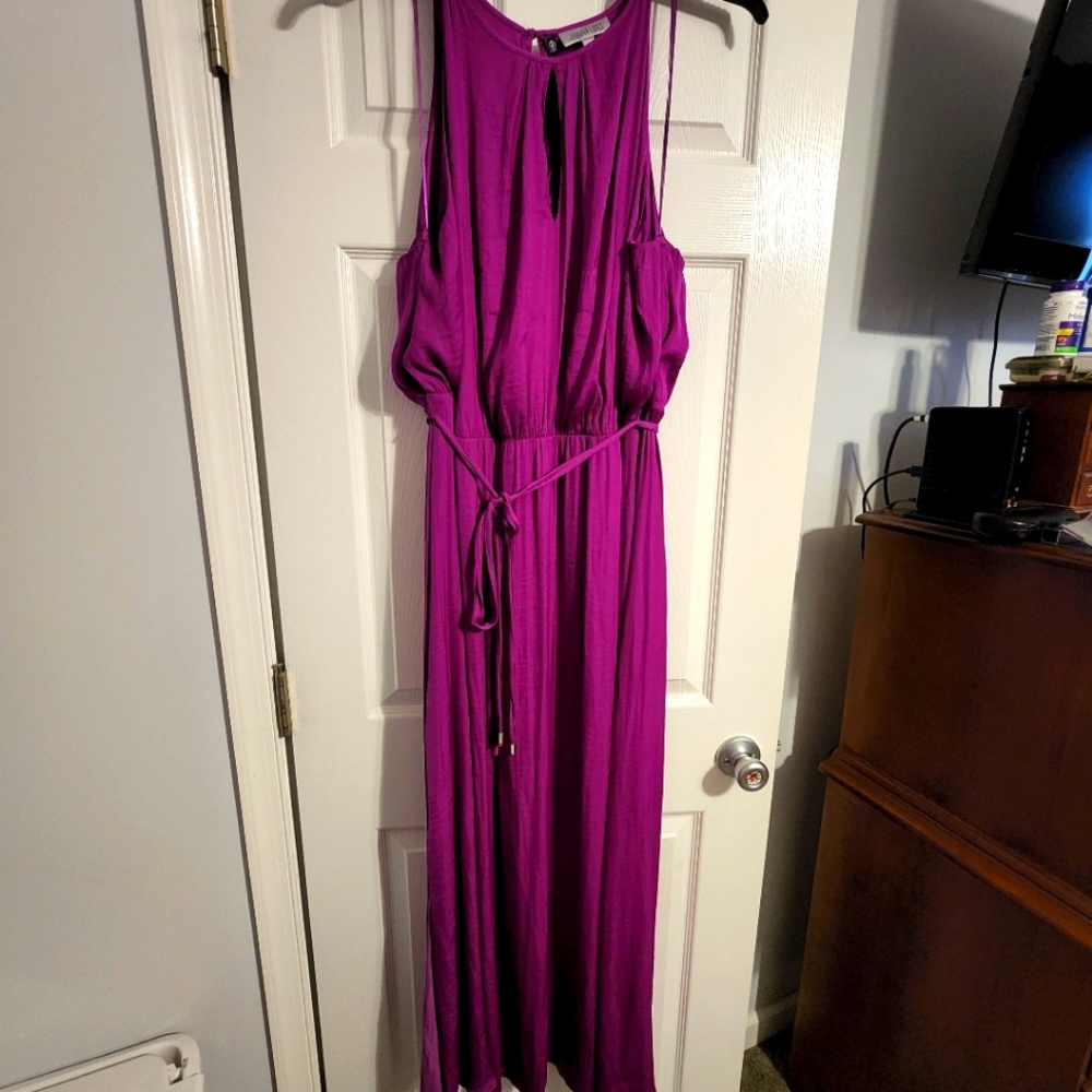Plus Size Fuchsia Jennifer Lopez dress